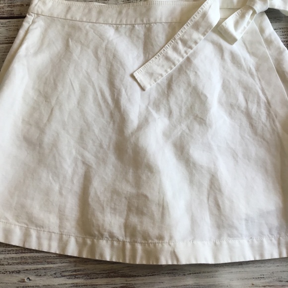 COS White Linen Wrap-over Skirt Shorts 10 - Picture 7 of 10